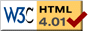Page conforme à la norme HTML 4.01